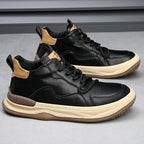 ALBERTI LEATHER TRAINERS