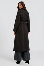 Adriana - wool coat with a belt